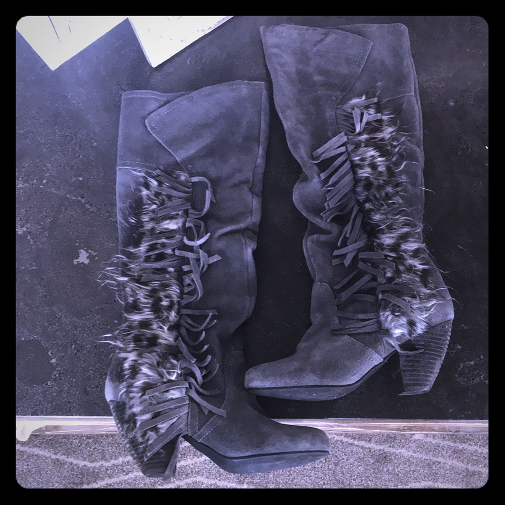 Naughty monkey grey Moon Child boots